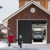 VEVOR Garage Door Screen for Winter, 8x7FT, Garage Door Insulation Kit, Magnetic Thermal Insulated Door Curtain with 300D Oxford Fabric Heavy Duty Weighted Bottom, Easy Assembly for Garage Door