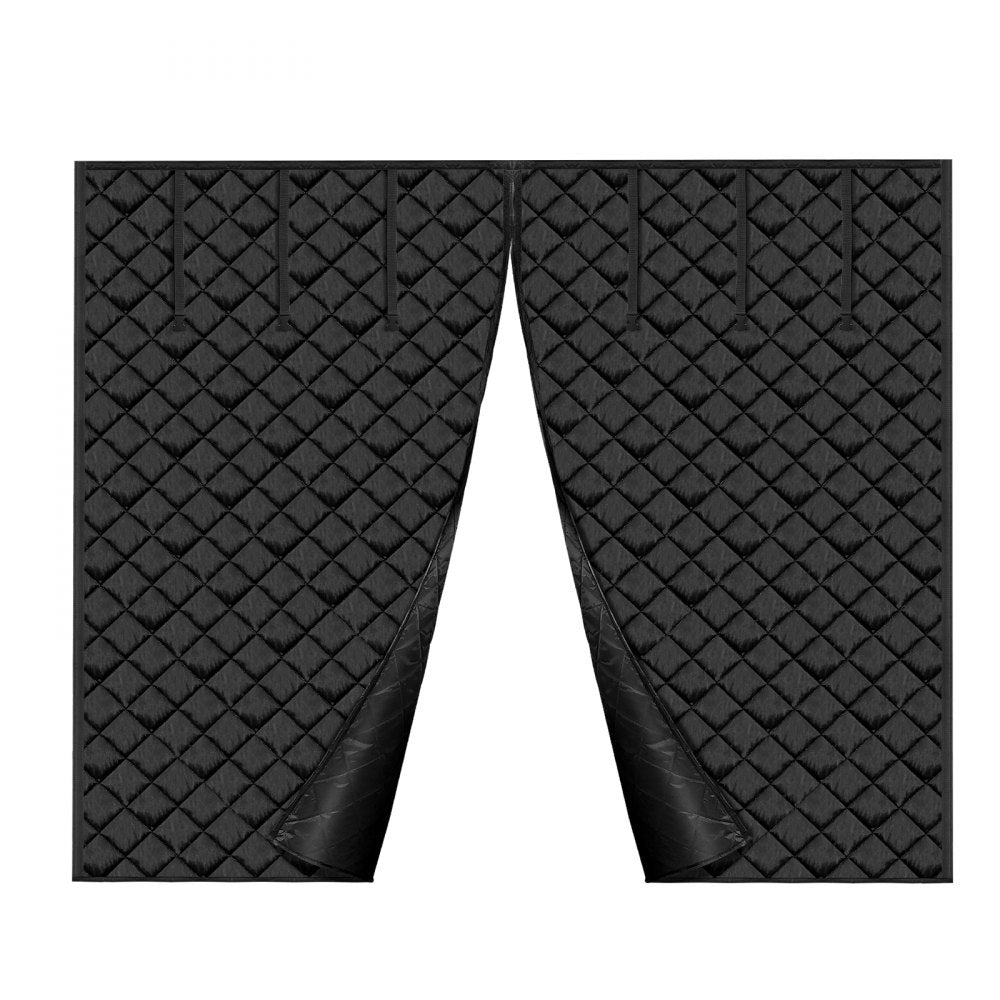 VEVOR Garage Door Screen for Winter, 8x7FT, Garage Door Insulation Kit, Magnetic Thermal Insulated Door Curtain with 300D Oxford Fabric Heavy Duty Weighted Bottom, Easy Assembly for Garage Door