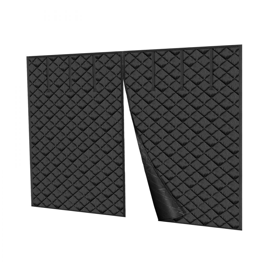 VEVOR Garage Door Screen for Winter, 8x7FT, Garage Door Insulation Kit, Magnetic Thermal Insulated Door Curtain with 300D Oxford Fabric Heavy Duty Weighted Bottom, Easy Assembly for Garage Door