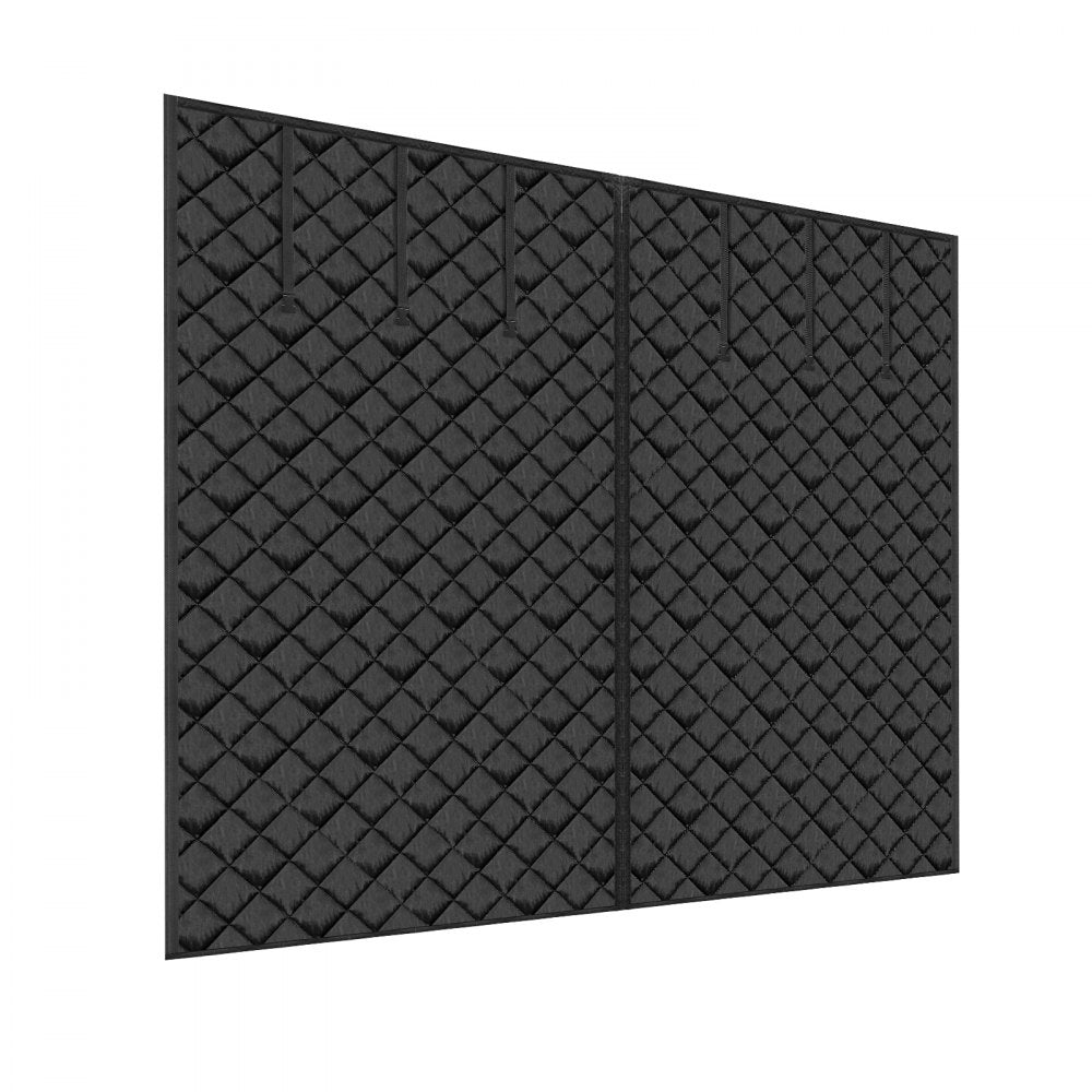 VEVOR Garage Door Screen for Winter, 8x7FT, Garage Door Insulation Kit, Magnetic Thermal Insulated Door Curtain with 300D Oxford Fabric Heavy Duty Weighted Bottom, Easy Assembly for Garage Door