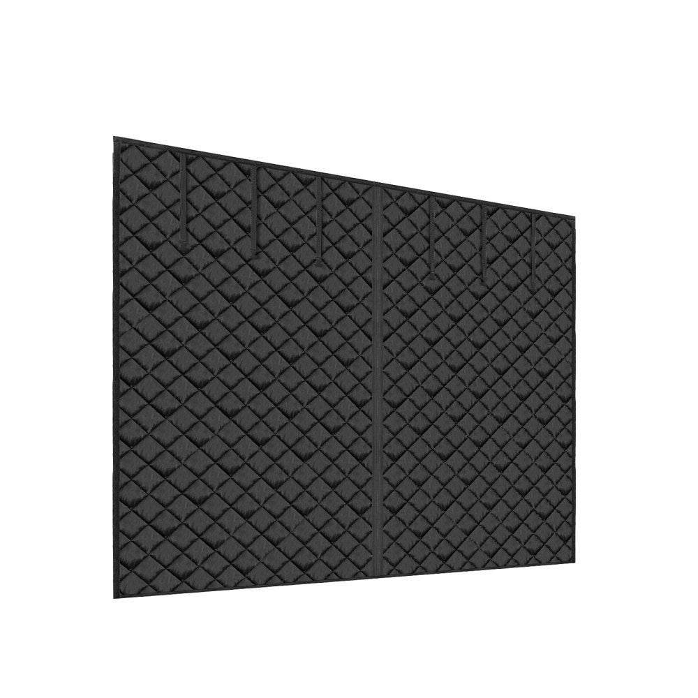 VEVOR Garage Door Screen for Winter, 9x7FT, Garage Door Insulation Kit, Magnetic Thermal Insulated Door Curtain with 300D Oxford Fabric Heavy Duty Weighted Bottom, Easy Assembly for Garage Door