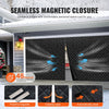 VEVOR Garage Door Screen for Winter, 16x7FT, Garage Door Insulation Kit, Magnetic Thermal Insulated Door Curtain with 300D Oxford Fabric Heavy Duty Weighted Bottom, Easy Assembly for Garage Door