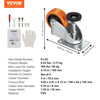VEVOR Leveling Casters, Set of 4, 720 lbs Total Load Capacity, 3 inches Diameter, Heavy Duty 360 Degree Swivel Caster Wheels, Adjustable Casters with Feet for Workbench, Machine, Equipment, Furniture