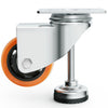 VEVOR Leveling Casters, Set of 4, 720 lbs Total Load Capacity, 3 inches Diameter, Heavy Duty 360 Degree Swivel Caster Wheels, Adjustable Casters with Feet for Workbench, Machine, Equipment, Furniture