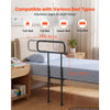 VEVOR Bed Rails for Elderly Adults Folding Bed Side Rail with Floor Support, Length & Height Adjustable, High-Strength Steel Bedside Assist Cane, Fits King Queen Full Twin Bed, 300LBS Strong Capacity