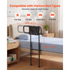 VEVOR Bed Rails for Elderly Adults Folding Bed Side Rail with Floor Support, Length & Height Adjustable, 300LBS Strong Capacity, Bedside Assist Cane with Storage Pocket, Fits King Queen Full Twin Bed