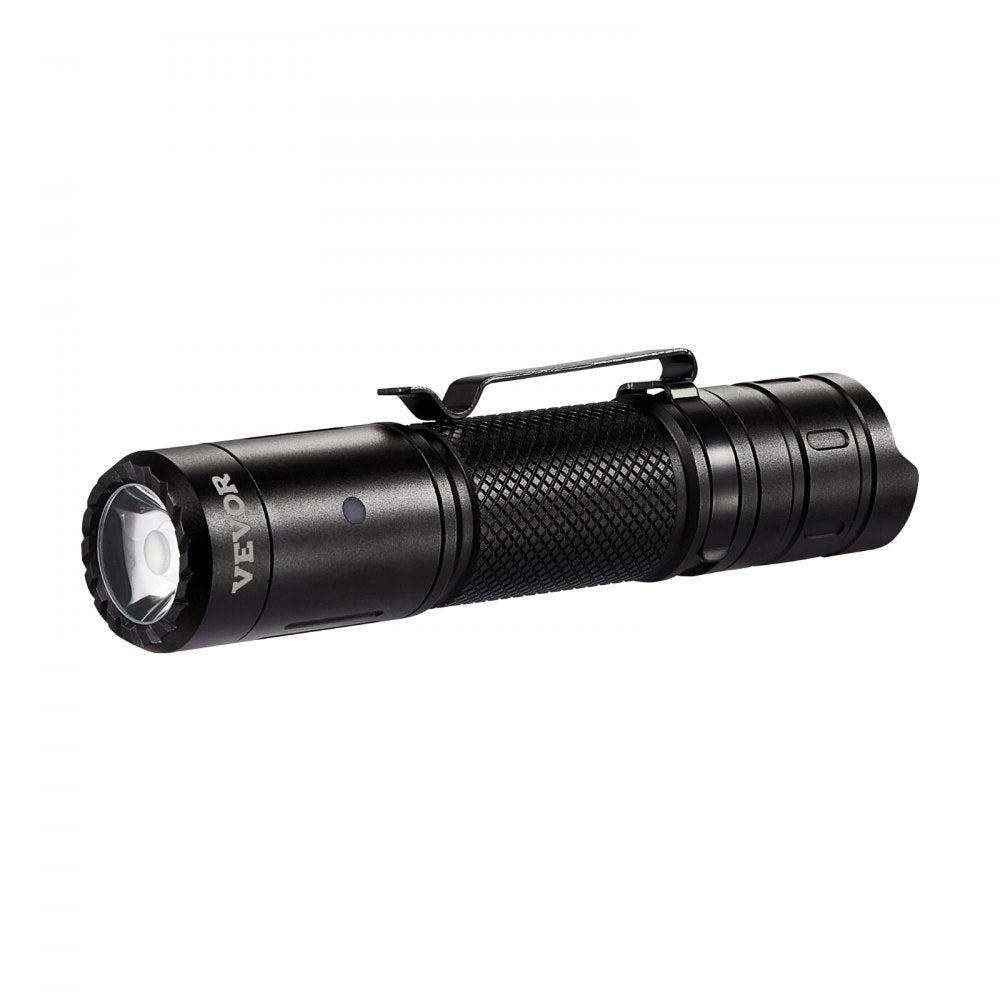 VEVOR Rechargeable Flashlight, High Lumens LED Flashlight with 6 Lighting Modes, IP66 Waterproof Handheld Flash Light for Home, Hiking, Camping, Emergencies, Lightweight & Portable