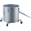 VEVOR Fryer Grease Bucket, 8 Gal Oil Disposal Caddy with Caster Base, Carbon Steel with Rust-Proof Coating, Oil Transport Container with Lid, Lock Clips, Filter Bag for Hot Cooking Oil Filtering, Gray