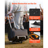 VEVOR Rolling DJ Cable Bag, 1680D, Padded File Gig Bag with Wheels, 6 Detachable Divider, Travel Storage Music Gear Case, for Professional DJ Gear, Musical Instrument and Accessories, Sound Equipment