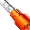 VEVOR Click Torque Wrench Set, 3/8 Inch Drive, 5-60 N.m / 3.7-44.3 lbf.ft, Dual-direction, 72-Tooth, ±3% High Precision, with Sockets, Bits, Extension Bar, Spark Plug Sockets, Adapter, Orange