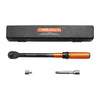 VEVOR Torque Wrench, 1/2-inch Drive Click Torque Wrench, 14.8-162.4 lbf-ft / 20-220 N.m, Dual Scale Readings, ±3% High Precision, with Extension Bar, Adapter and Storage Case, for Automotive Repair