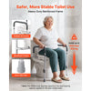 VEVOR Raised Toilet Seat with Arms, 350 lbs Capacity, 5-Inch Lift Height & Adjustable Width, Widened Commode Elevated Toilet Seat Riser with Handles for Seniors, Elderly, Handicap, Disabled, Adults