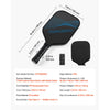 VEVOR Pickleball Paddle, T700 Carbon Fiber Surface & Honeycomb Core, Professional Pickleball Paddle with Increased Power & Control & Spin, Pro Pickle Ball Racket for Adults, Men & Women, Blue