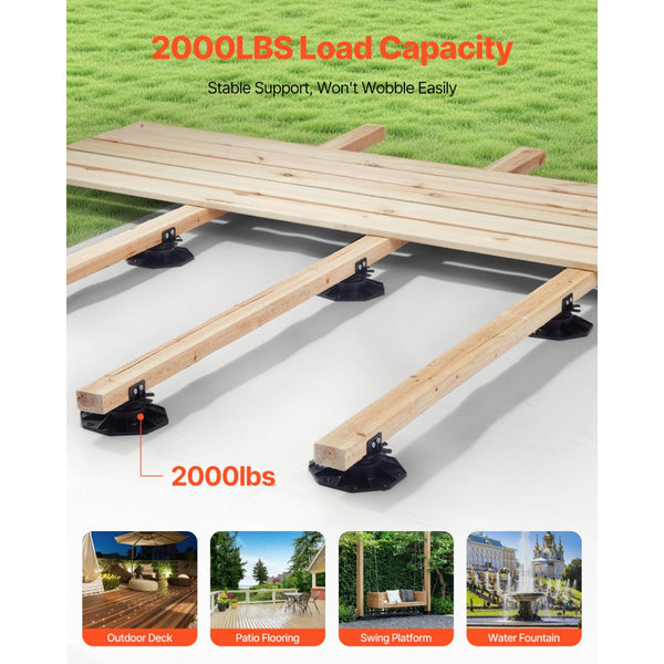 Vevor Deck Support Pedestal Adjustable 12-Pc Foundation Base 1.18
