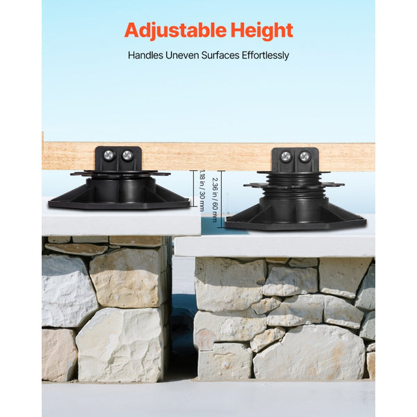 Vevor Deck Support Pedestal Adjustable 12-Pc Foundation Base 1.18