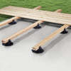 VEVOR Deck Blocks 12 PCS, 2000lbs / 907.18kg Load Capacity Deck Support Plastic Pedestal Paver, Raising 1.18 - 2.36 inch / 30 - 60 mm, Height Adjustable Shed Foundation Base for Wood Concrete Metal