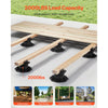 VEVOR Deck Blocks 24 PCS, 2000lbs / 907.18kg Load Capacity Deck Support Plastic Pedestal Paver, Raising 2.36 - 5.31 inch / 60 - 135 mm, Height Adjustable Shed Foundation Base for Wood Concrete Metal