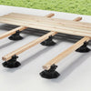 VEVOR Deck Blocks 24 PCS, 2000lbs / 907.18kg Load Capacity Deck Support Plastic Pedestal Paver, Raising 2.36 - 5.31 inch / 60 - 135 mm, Height Adjustable Shed Foundation Base for Wood Concrete Metal