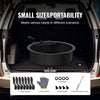 VEVOR Fire Pit Ring, Fire Pit Insert with Barbecue Fire Ring, 35-In Outer/31-In Inner Diameter, 8.5in Height, Carbon Steel Liner DIY Campfire Ring above/In-Ground, for Outdoor Camping, Bonfires