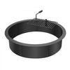 VEVOR Fire Pit Ring, Fire Pit Insert with Barbecue Fire Ring, 35-In Outer/31-In Inner Diameter, 8.5in Height, Carbon Steel Liner DIY Campfire Ring above/In-Ground, for Outdoor Camping, Bonfires