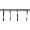 VEVOR S Hooks 36 Pack, 39.68 LBS Capacity for Bars up to 0.85 Inch, S Shaped Hooks with Safety Buckle, Heavy Duty Metal Hangers for Plants, Jeans, Clothes in Garden, Closet, Kitchen, Bedroom, Black