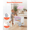 VEVOR Ice Cream Cart for Kids, 20+ PCS Accessories, Pretend Play Ice Cream Shop Kitchen Food Toys with Ice Cream Cone & Popsicle, Awning & Freezer, Storage Drawers & Flipping Menus, For Kids Aged 3-7