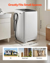 VEVOR Portable Washing Machine - compact size for small spaces (dimensions shown)