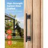 VEVOR Barn Door Handle, 2Pcs 12.6 in Rustic Fence Gate Handle, Rust-Resistant Coating, Heavy Duty Carbon Steel Outdoor Gate Handles, Easy to Install, Metal Sliding Door Pulls for Garage Shed Pantry