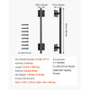 VEVOR Barn Door Handle, 2Pcs 12.6 in Rustic Fence Gate Handle, Rust-Resistant Coating, Heavy Duty Carbon Steel Outdoor Gate Handles, Easy to Install, Metal Sliding Door Pulls for Garage Shed Pantry