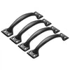 VEVOR Barn Door Handle, 4Pcs 6.5 in Rustic Fence Gate Handle, Rust-Resistant Coating, Heavy Duty Carbon Steel Outdoor Gate Handles, Easy to Install, Metal Sliding Door Pulls for Garage Shed Pantry