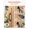 VEVOR Barn Door Handle, 2Pcs 9 in Rustic Fence Gate Handle, Rust-Resistant Coating, Heavy Duty Carbon Steel Outdoor Gate Handles, Easy to Install, Metal Sliding Door Pulls for Garage Shed Pantry