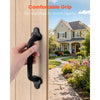 VEVOR Barn Door Handle, 2Pcs 9 in Rustic Fence Gate Handle, Rust-Resistant Coating, Heavy Duty Carbon Steel Outdoor Gate Handles, Easy to Install, Metal Sliding Door Pulls for Garage Shed Pantry