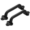 VEVOR Barn Door Handle, 2Pcs 9 in Rustic Fence Gate Handle, Rust-Resistant Coating, Heavy Duty Carbon Steel Outdoor Gate Handles, Easy to Install, Metal Sliding Door Pulls for Garage Shed Pantry