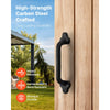 VEVOR Barn Door Handle, 9 in Rustic Fence Gate Handle, Rust-Resistant Coating, Heavy Duty Carbon Steel Outdoor Gate Handles, Easy to Install, Metal Sliding Door Pulls for Garage Shed Closet Pantry