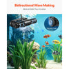 VEVOR Aquarium Wave Maker, 25W, 2380 GPH Adjustable Cross Flow Pump with Controller, Magnetic DC 24V Aquarium Powerhead, Strong Magnetic Base, 360° Rotating Wavemaker, for Saltwater Marine Freshwater