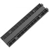 VEVOR Cable Protector Ramp, 4 Packs 2 Channels Speed Bump Hump, Rubber Modular Speed Bump Rated 11000 LBS Load Capacity, Protective Wire Cord Ramp Driveway Rubber Traffic Speed Bumps Cable Protector