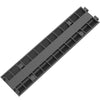 VEVOR Cable Protector Ramp, 5 Packs 2 Channels Speed Bump Hump, Rubber Modular Speed Bump Rated 11000 LBS Load Capacity, Protective Wire Cord Ramp Driveway Rubber Traffic Speed Bumps Cable Protector