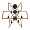 VEVOR 6-Light Chandelier, Metal Farmhouse Chandelier, Adjustable Height, Dining Room Hanging Light Fixture for Ceilings, Modern Chandelier for Bedroom, Foyer, Hall, Kitchen, Living Room and Entryway