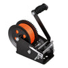 VEVOR Boat Winch, 3500 lbs Hand Winch, Heavy Duty Manual Rope Crank with 20ft Orange Polyester Strap, Portable Two-Way Ratchet, 2 Speed Switchable, Anti-Slip Handle Gear for Boat Trailer ATV Towing
