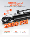 VEVOR Hydraulic Top Link Cat. 2-2 (11 in Stroke, 22-7/16 in to 33-7/16 in), Max 2900PSI Hydraulic Cylinder with 2 Hoses & G3/8" Check Valves for Tractors