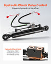 VEVOR Hydraulic Top Link Cat. 2-2 (11 in Stroke, 22-7/16 in to 33-7/16 in), Max 2900PSI Hydraulic Cylinder with 2 Hoses & G3/8" Check Valves for Tractors