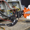 VEVOR Ratcheting Cable Cutter, Spring Steel Blades with PVC-Coated Handles, Quick-Release Button, Heavy Duty Ratchet Cable Wire Cutter for Cutting Copper & Aluminum Cables Up to 1000 MCM / 500 mm²