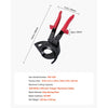 VEVOR Ratcheting Cable Cutter, Spring Steel Blades with Insulated Handles, Quick-Release Button, Heavy Duty Ratchet Cable Wire Cutter for Cutting Copper & Aluminum Cables Up to 800 MCM / 400 mm²