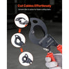 VEVOR Ratcheting Cable Cutter, Spring Steel Blades with PVC-Coated Handles, Quick-Release Button, Heavy Duty Ratchet Cable Wire Cutter for Cutting Copper & Aluminum Cables Up to 600 MCM / 300 mm²