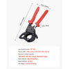 VEVOR Ratcheting Cable Cutter, Spring Steel Blades with PVC-Coated Handles, Quick-Release Button, Heavy Duty Ratchet Cable Wire Cutter for Cutting Copper & Aluminum Cables Up to 600 MCM / 300 mm²