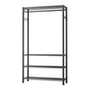VEVOR Clothing Garment Rack, Heavy Duty Clothing Garment Rack, 4 Adjustable Tiers Clothing Racks with Carbon Steel, 500 lbs Load Capacity Closet Wardrobe for Bedroom, Clothing Store, Hallway