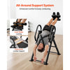 VEVOR Inversion Table, 300 lbs Capacity Heavy Duty Back Inverter Stretcher, Inverted Table with Stable Structure, Dual-Roller Locking, Decompression Tables for Shoulders, Neck, Back, Knees
