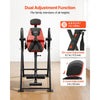 VEVOR Inversion Table, 300 lbs Capacity Heavy Duty Inverted Table, Back Inverter Stretcher with Dual-Roller Locking, Decompression Tables for Shoulders, Neck, Back, Multi-Angle Adjustable Tether Strap