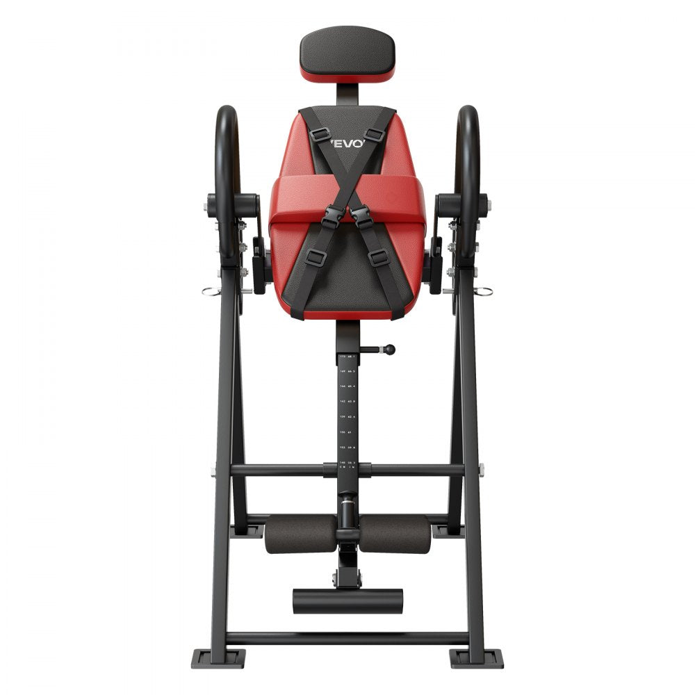 VEVOR Inversion Table, 300 lbs Capacity Heavy Duty Inverted Table, Back Inverter Stretcher with Dual-Roller Locking, Decompression Tables for Shoulders, Neck, Back, Multi-Angle Adjustable Tether Strap