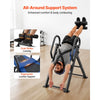 VEVOR Inversion Table, 300 lbs Capacity Heavy Duty Back Inverter Stretcher, Inverted Table with Dual-Roller Locking, Decompression Tables for Shoulders, Neck, Back, Multi-Angle Adjustable Tether Strap